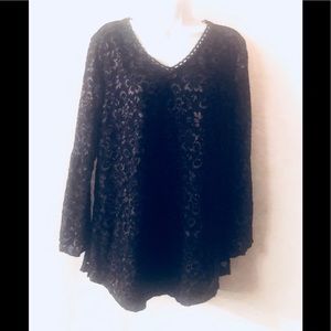 Isaac Mizrahi black tunic M